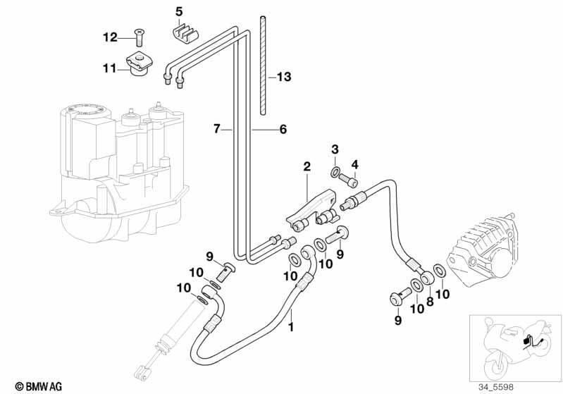 Bremsleitung hinten ABS