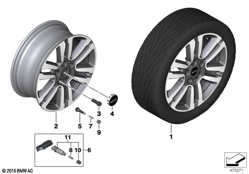 MINI LM Rad Seven Spoke 497 - 17"