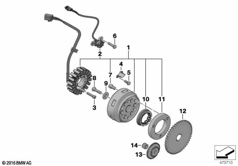 Generator-Anlasserfreilauf