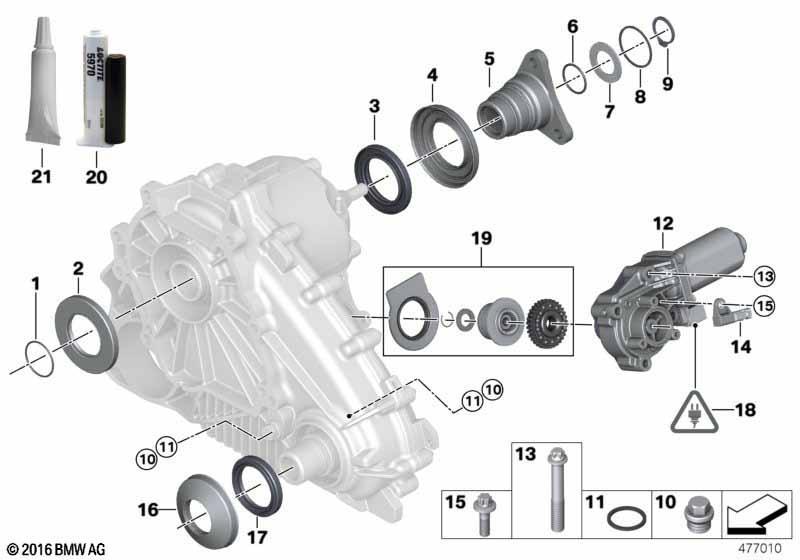 Verteilergetriebe Einzelteile ATC 500