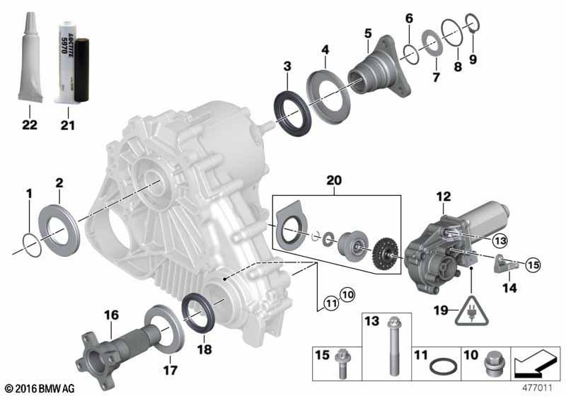 Verteilergetriebe Einzelteile ATC 400