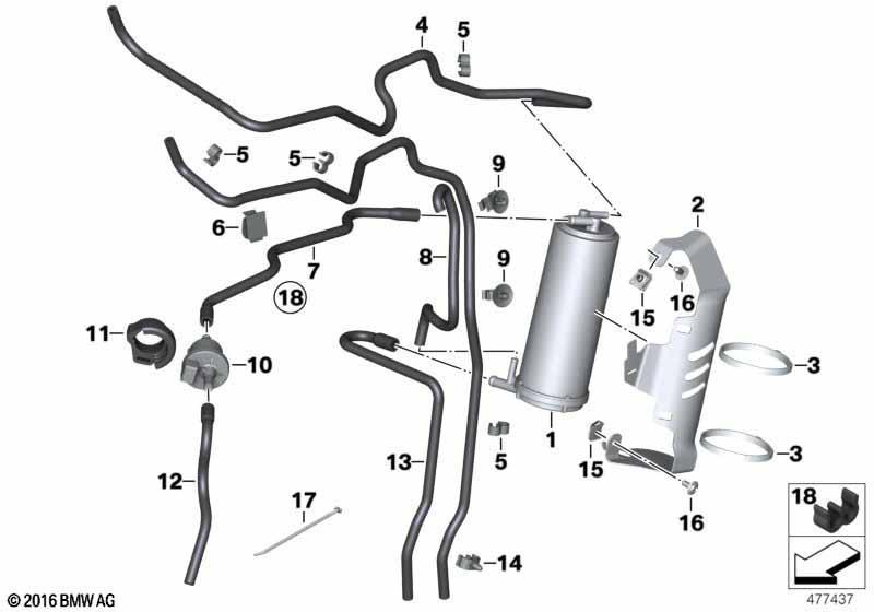 Aktivkohlefilter/Anbauteile