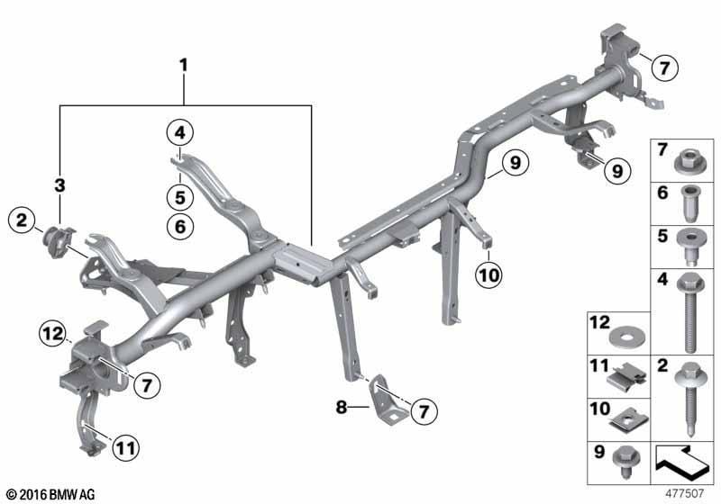 Träger Instrumententafel