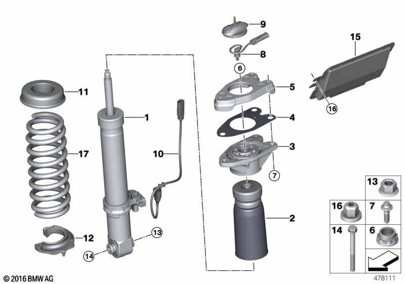 Stossdämpfer hinten VDC