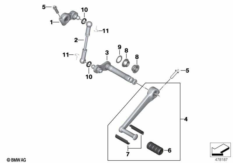 Äussere Schaltungsteile/Schalthebel