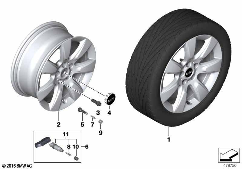 MINI LM Rad Imprint Spoke 530 - 17"