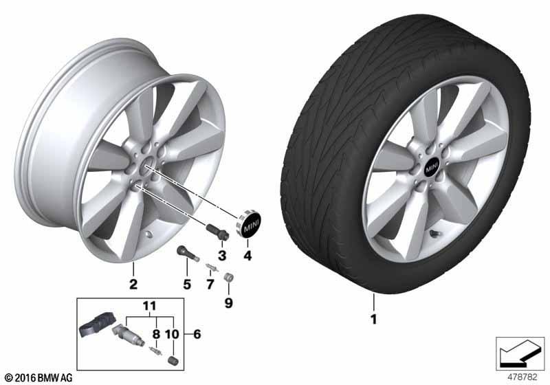 MINI LM Rad Edged Spoke 535 - 19"