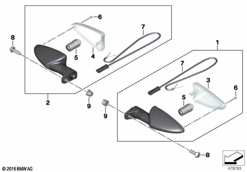 Blinkleuchten hinten