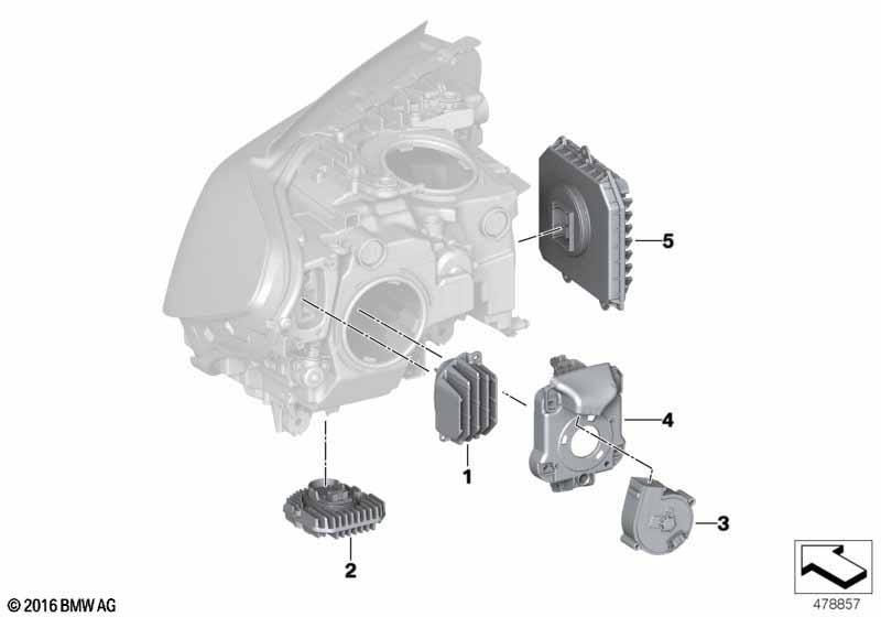 Einzelteile Scheinwerfer Elektronik