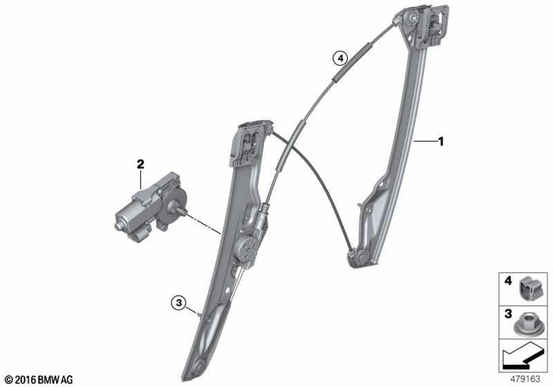 Türfenstermechanismus vorn