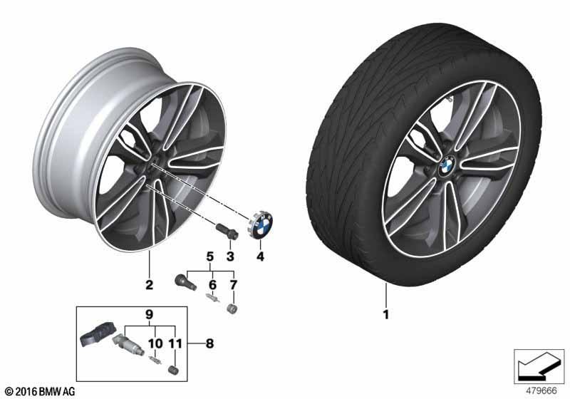 BMW LM Rad Doppelspeiche 549 - 17"