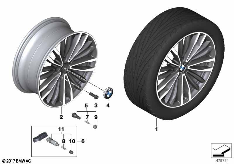 BMW LM Rad Vielspeiche 708 - 19"