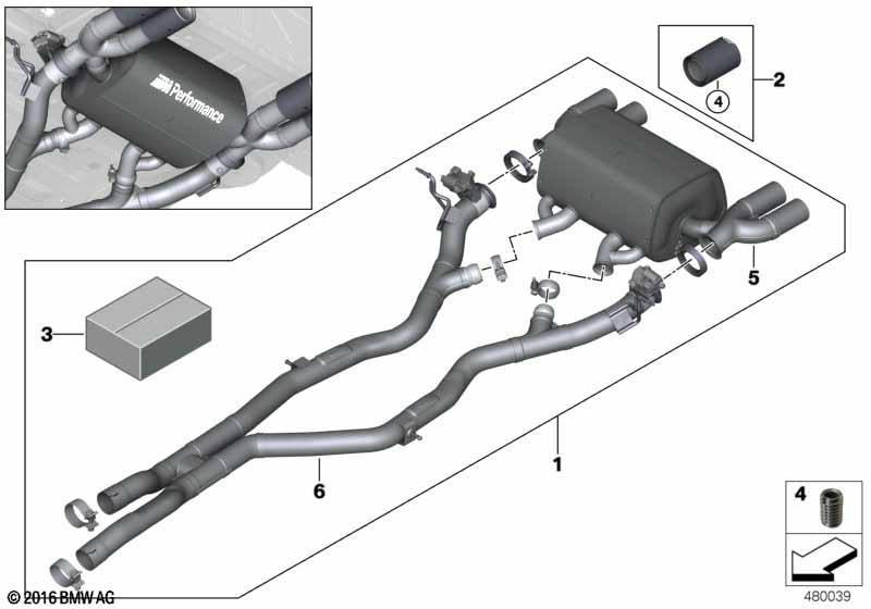 Schalldämpfer System M Performance