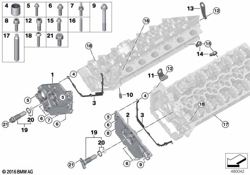 Zylinderkopf-Anbauteile