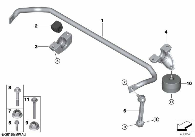 Stabilisator hinten