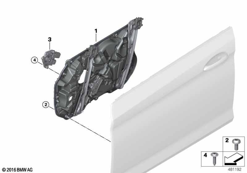 Türfenstermechanismus vorn