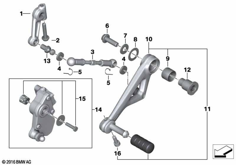 Outer gearshift parts