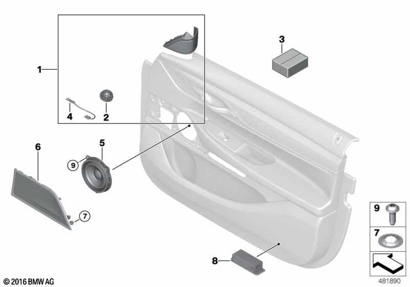 High End Sound System Tür vorn