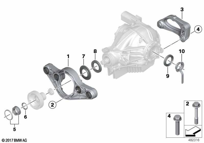 Hinterachsgetriebe Adapter / Dichtungen