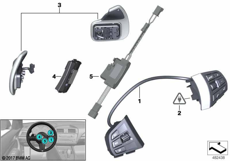 Schalter und Elektronik Lenkrad