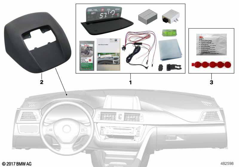 BMW Head-Up Screen für Integrated Navi