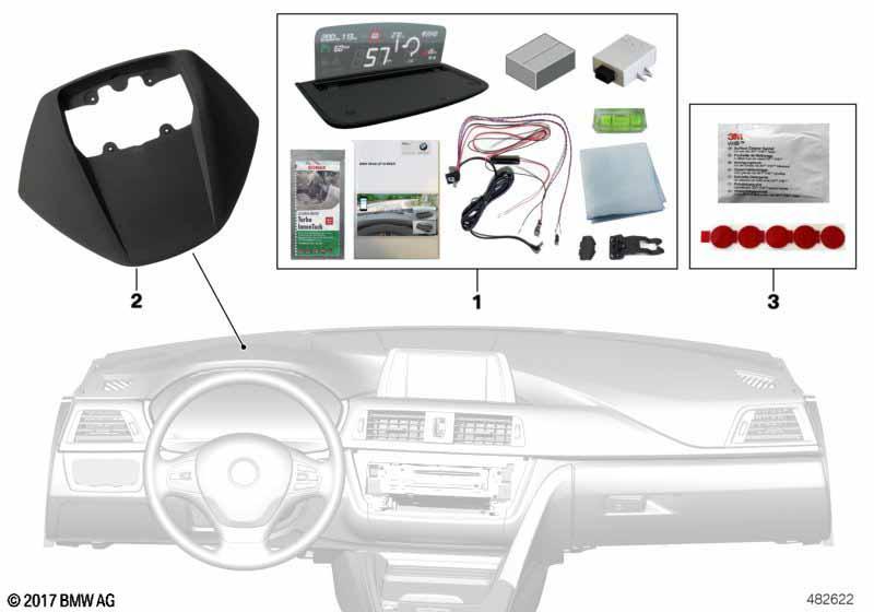 BMW Head-Up Screen für Integrated Navi