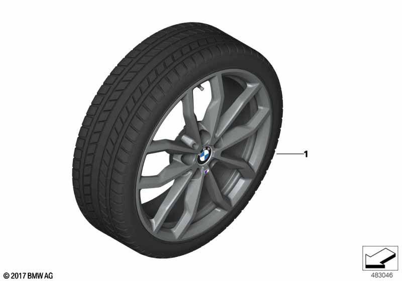 Winter wheel w.tyre M Y-spoke 711M - 18"