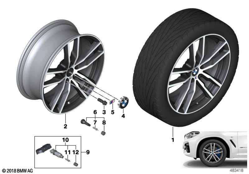 BMW LM Rad Doppelspeiche 698M - 19"