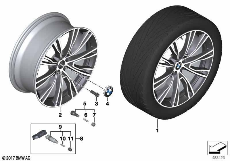 BMW LM Rad V-Speiche 726I - 21"