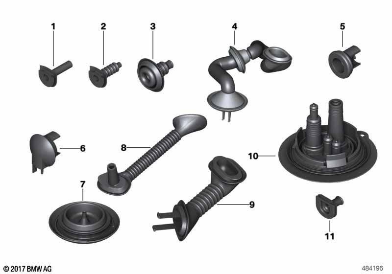 Diverse Kabeltüllen