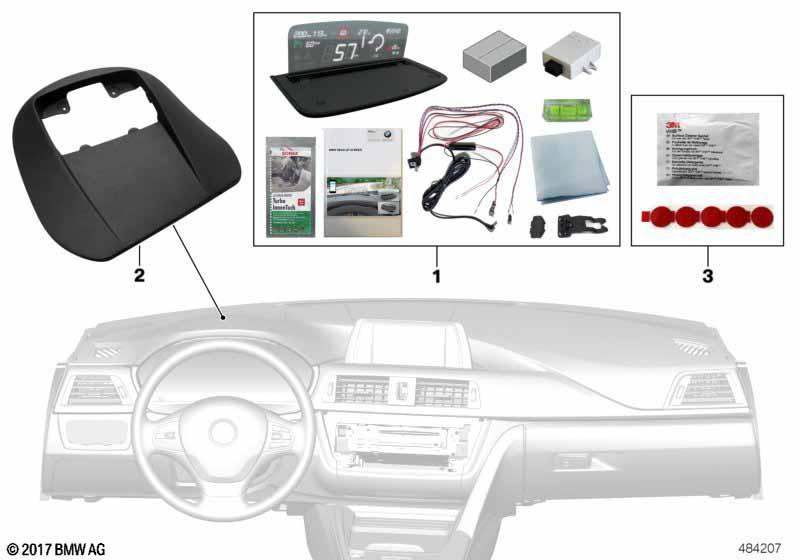 BMW Head-Up Screen für Integrated Navi