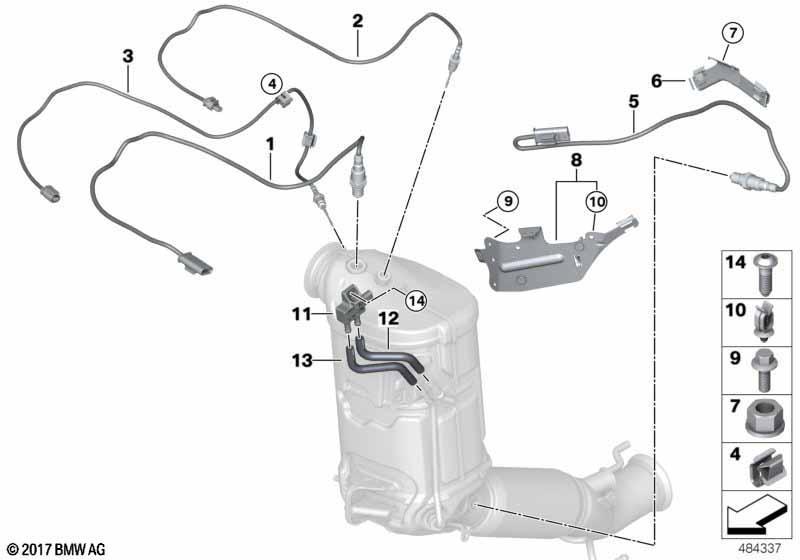 Dieselpartikelfiltersensorik/Anbauteile