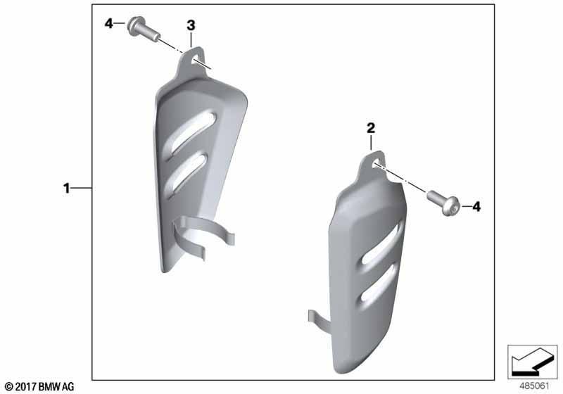 Kühlerblende Aluminium