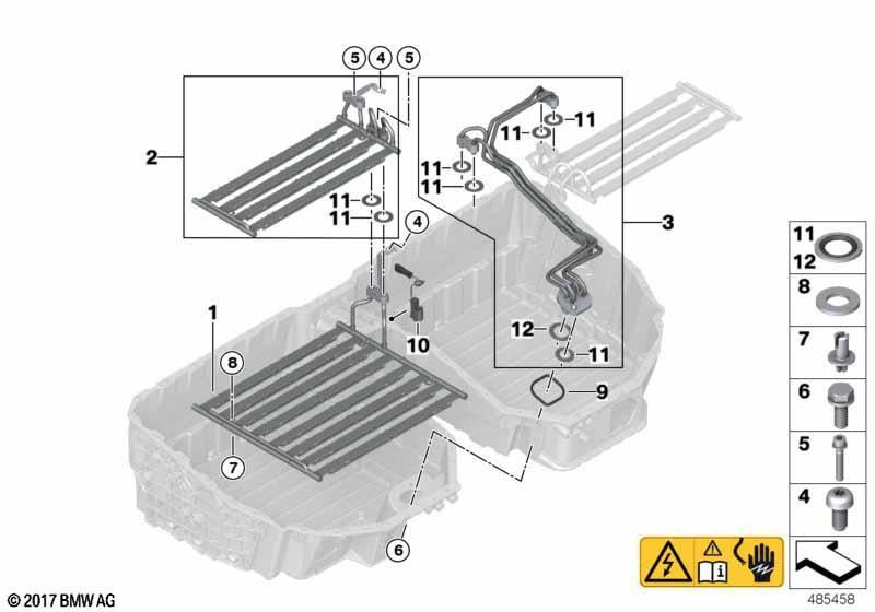 Kühler Hochvolt-Batterie