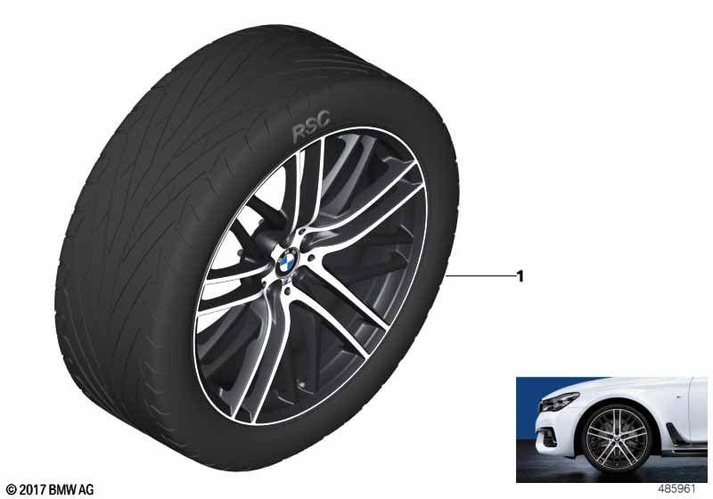 BMW LA wheel M Perf. Doub.sp.650M-21"