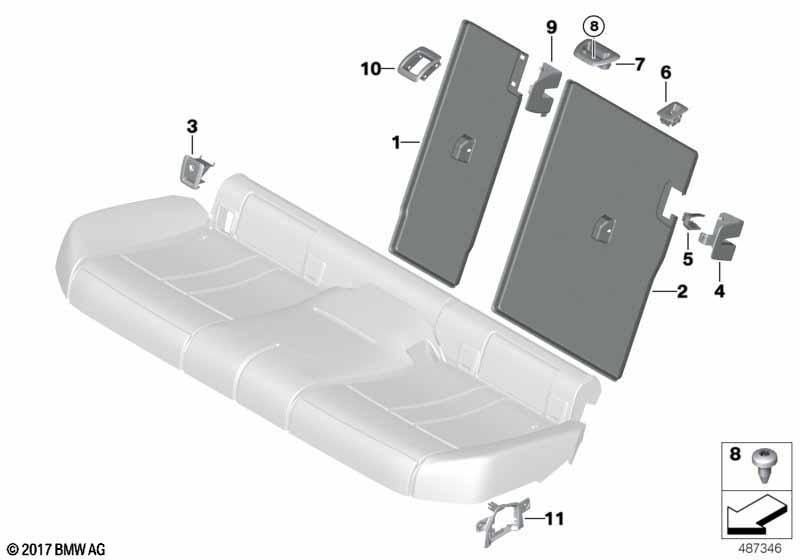 Sitz hinten Sitzblenden