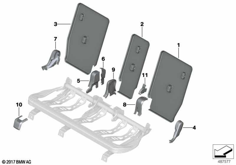 Sitz hinten Sitzblenden