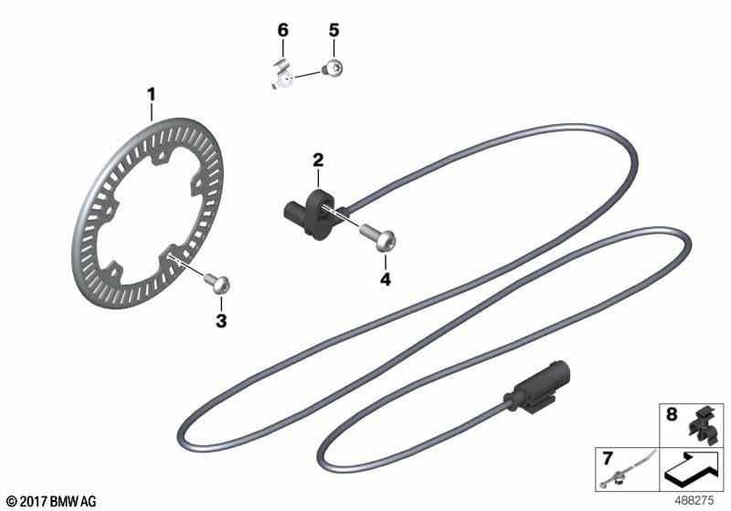 Drehzahlsensor hinten