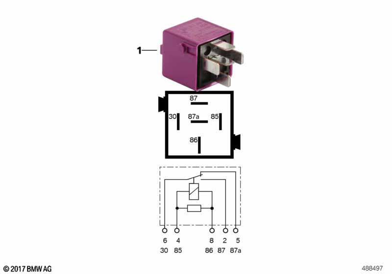 Relais Wechsler signalviolett