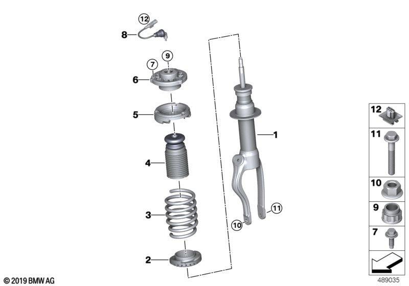 Federbein vorn VDC / Anbauteile