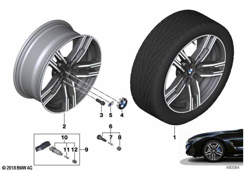 BMW LM Rad Doppelspeiche 727M - 19"