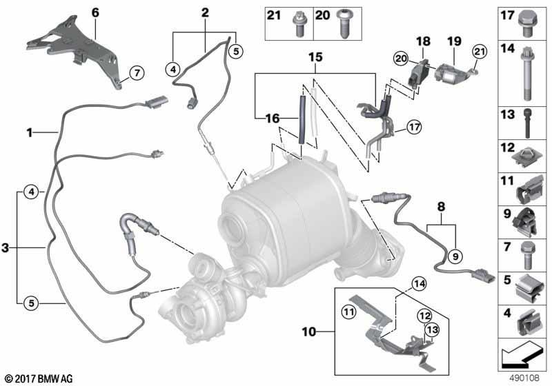 Dieselpartikelfiltersensorik/Anbauteile