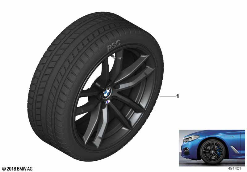 Winter wheel w.tire M doub.sp.662M-18"