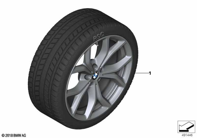 Winterkomplettrad V-Speiche 735 - 19"