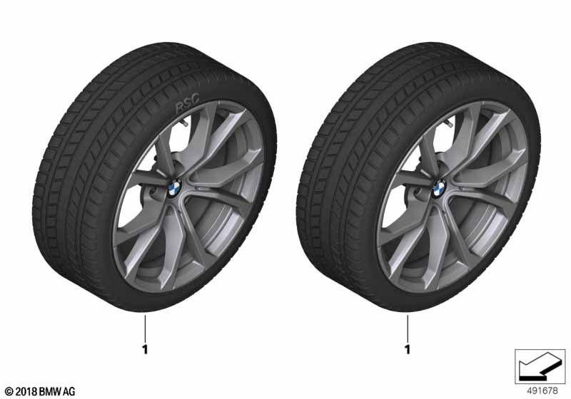Winter wheel with tyre V-spoke 776 - 17"