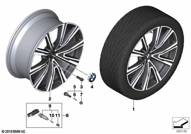 BMW LM Rad V-Speiche 746I - 22"