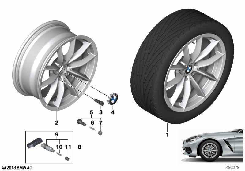 BMW LM Rad V-Speiche 768 - 17" SZ