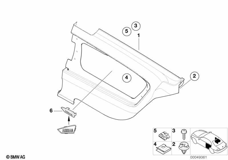 Seitenverkleidung hinten-Seitenairbag