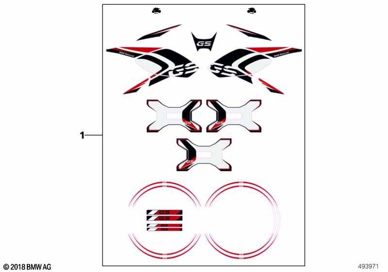 Aufkleber-Set GS