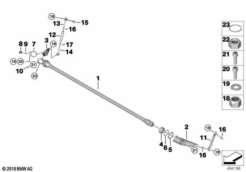 Stabilisator hinten